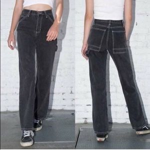 Brandy Melville Crispina Cargo Jeans in Black